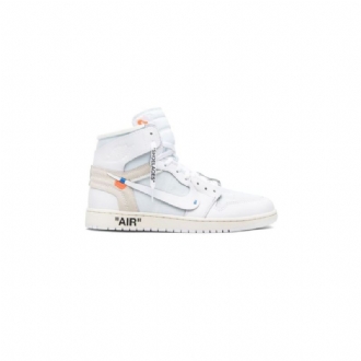 Air Jordan 1 Luonnonvalkoiset Retro Korkeat Ja Valkoiset Miesten Kengät