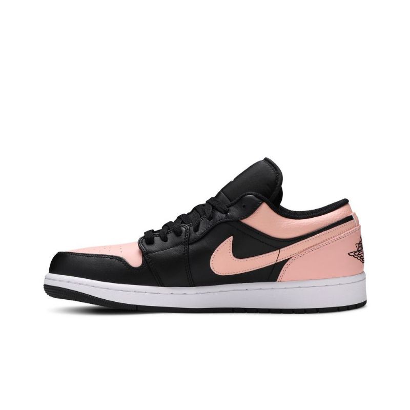 Air Jordan 1 Matala Musta Vaaleanpunainen Valkoinen Miesten Kengät