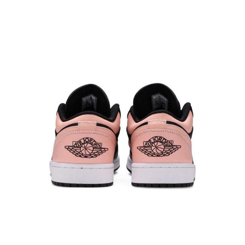 Air Jordan 1 Matala Musta Vaaleanpunainen Valkoinen Miesten Kengät