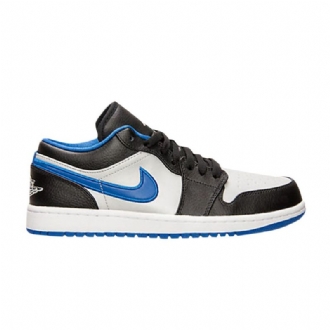 Air Jordan 1 Matala Musta Valkoinen Sininen Miesten Kengät