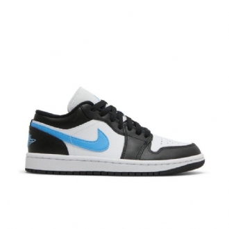 Air Jordan 1 Matala Musta Valkoinen Sininen Naisten Kengät