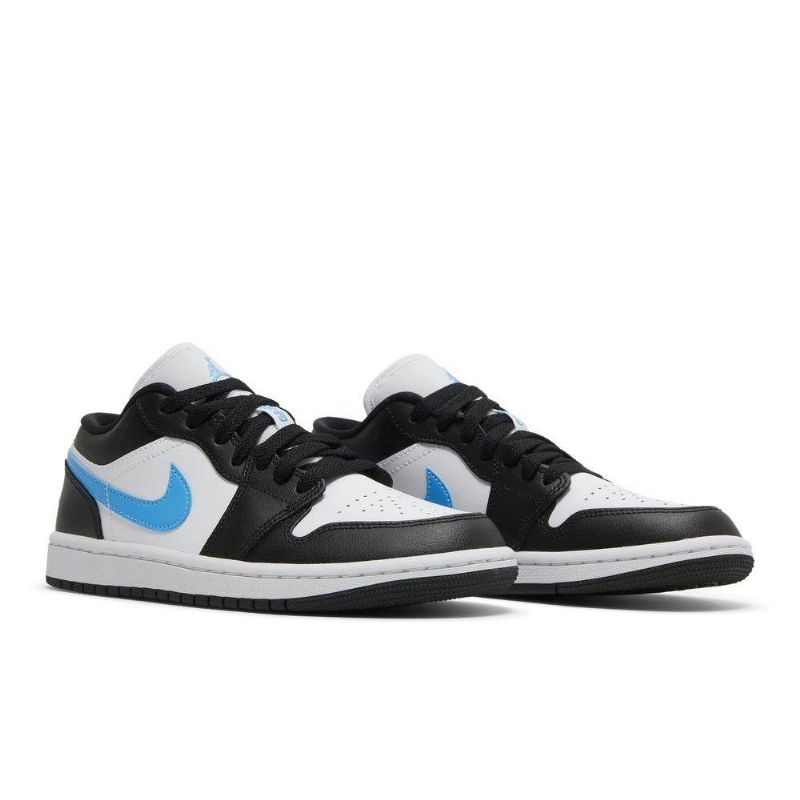 Air Jordan 1 Matala Musta Valkoinen Sininen Naisten Kengät