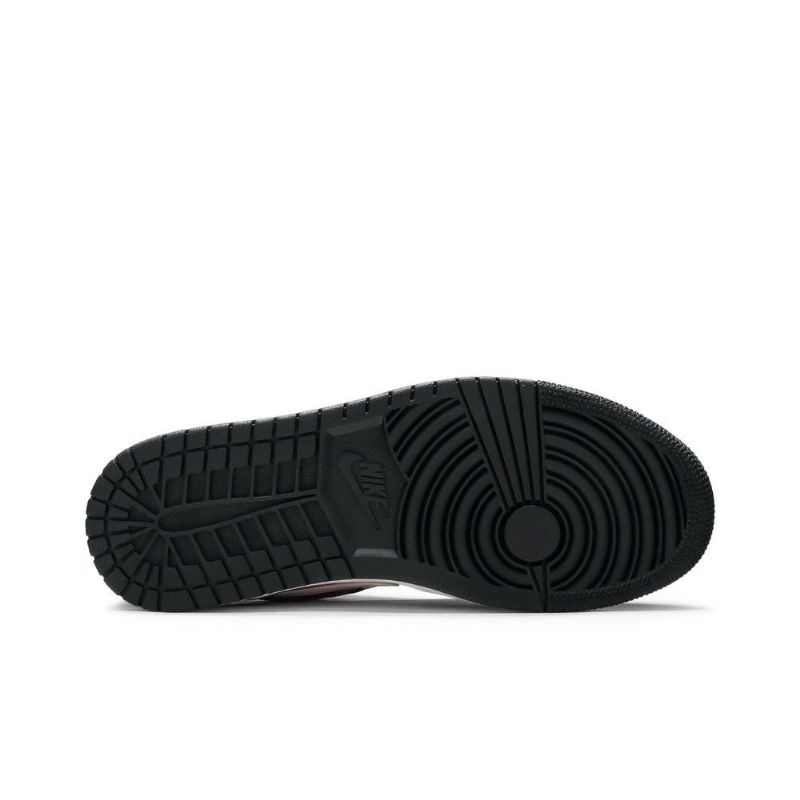 Air Jordan 1 Matala Musta Valkoinen Vaaleanpunainen Vihreä Miesten Kengät