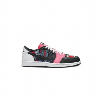 Air Jordan 1 Matala Og Musta Vaaleanpunainen Valkoinen Moniväriset Miesten Kengät