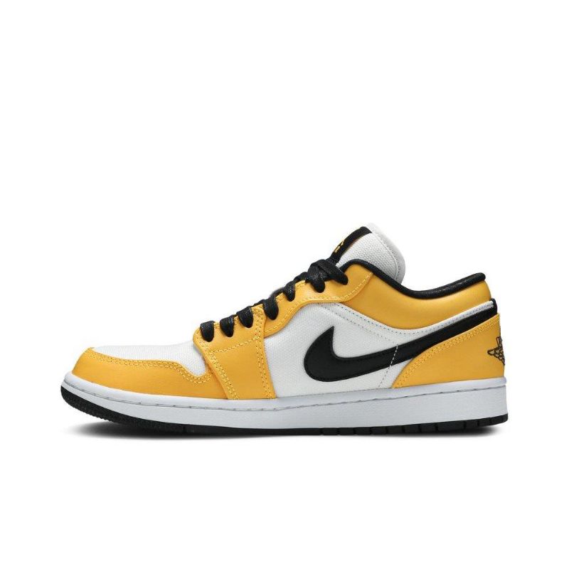 Air Jordan 1 Matala Oranssi Valkoinen Musta Naisten Kengät