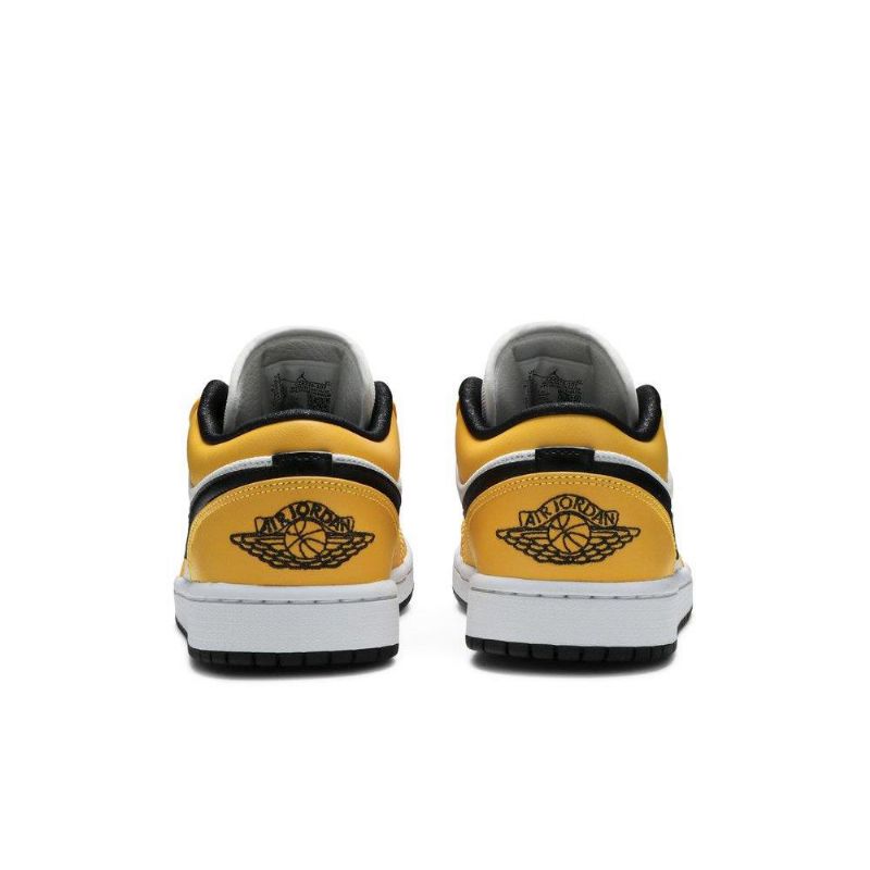 Air Jordan 1 Matala Oranssi Valkoinen Musta Naisten Kengät