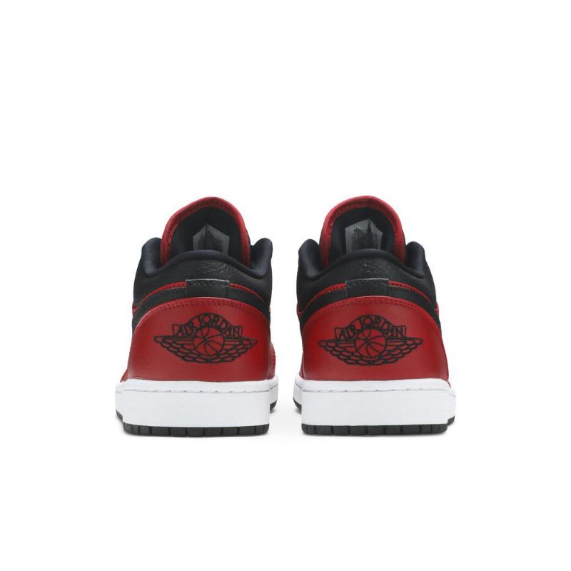 Air Jordan 1 Matala Punainen Musta Valkoinen Miesten Kengät