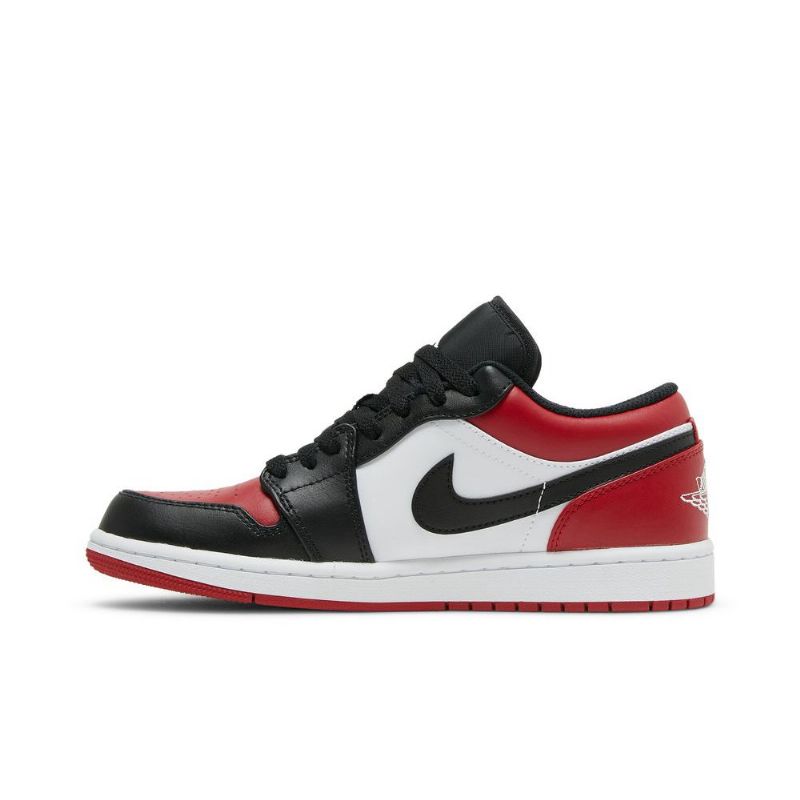 Air Jordan 1 Matala Punainen Musta Valkoinen Miesten Kengät