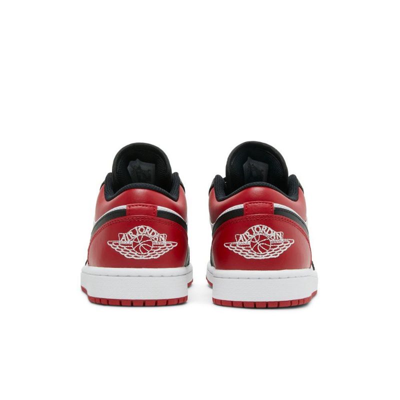 Air Jordan 1 Matala Punainen Musta Valkoinen Miesten Kengät