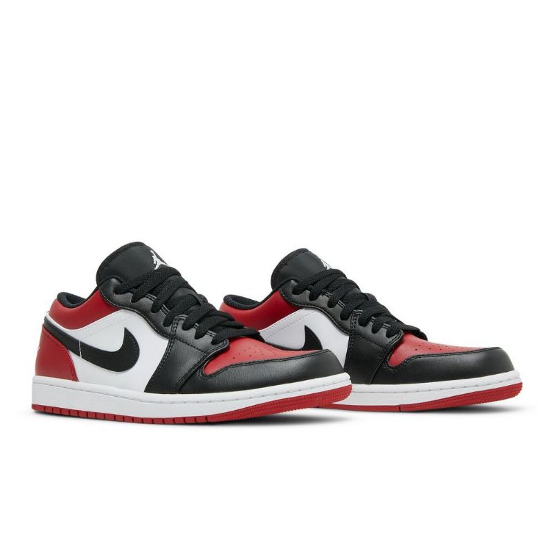 Air Jordan 1 Matala Punainen Musta Valkoinen Miesten Kengät