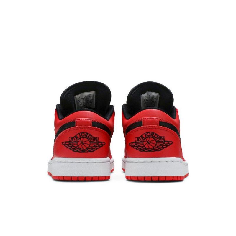 Air Jordan 1 Matala Punainen Musta Valkoinen Naisten Kengät