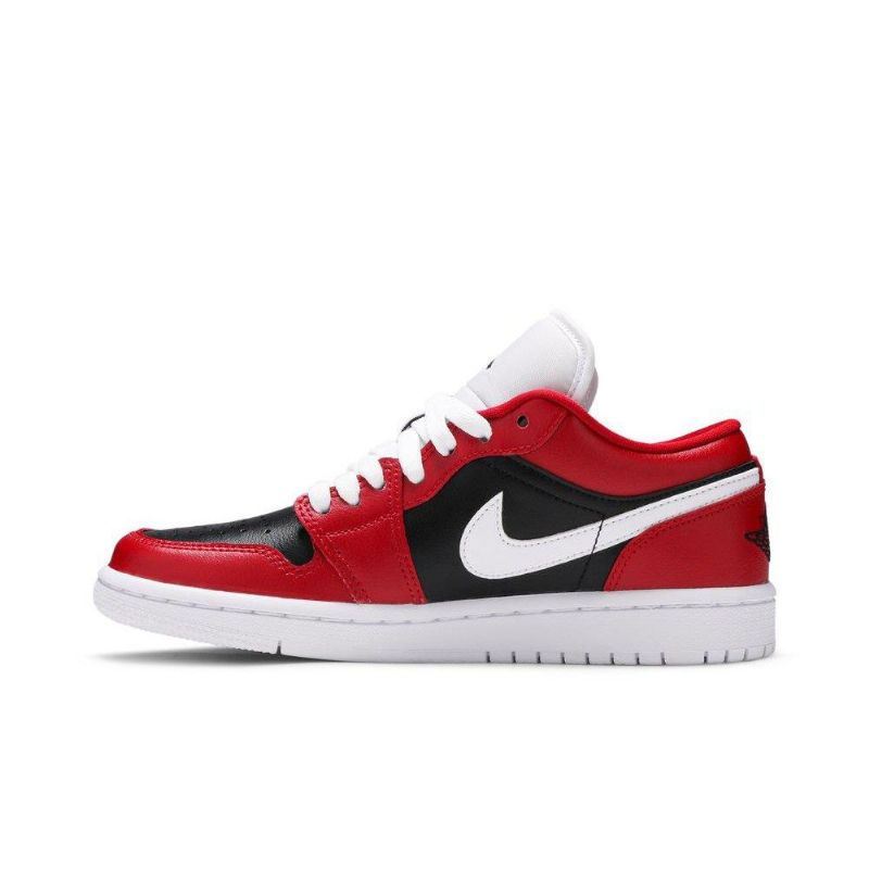 Air Jordan 1 Matala Punainen Valkoinen Musta Naisten Kengät