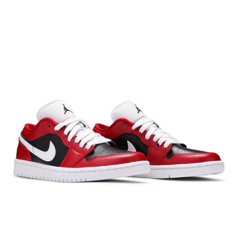 Air Jordan 1 Matala Punainen Valkoinen Musta Naisten Kengät