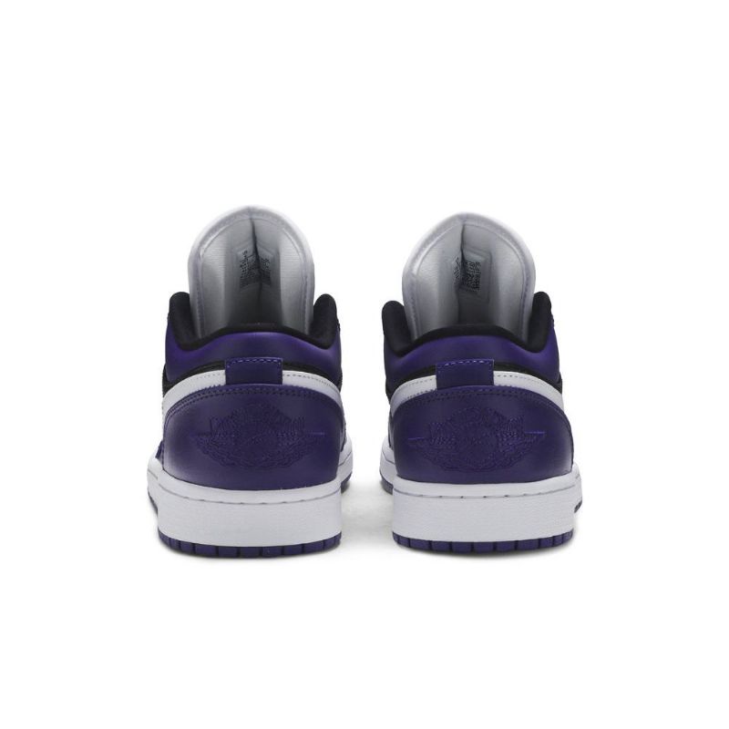 Air Jordan 1 Matala Purppura Musta Valkoinen Miesten Kengät