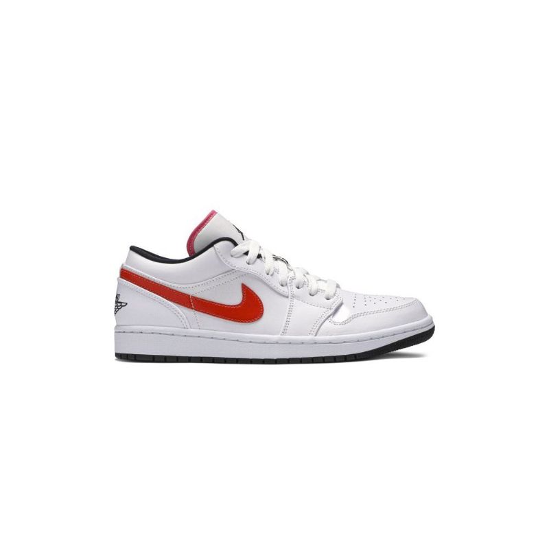 Air Jordan 1 Matala Valkoinen Punainen Musta Miesten Kengät