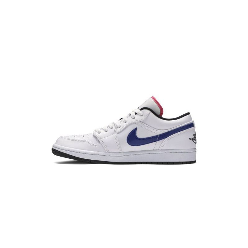 Air Jordan 1 Matala Valkoinen Punainen Musta Miesten Kengät