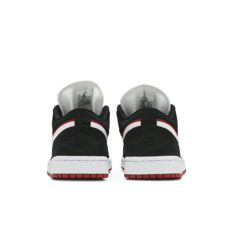 Air Jordan 1 Matala Valkoinen Punainen Musta Naisten Kengät