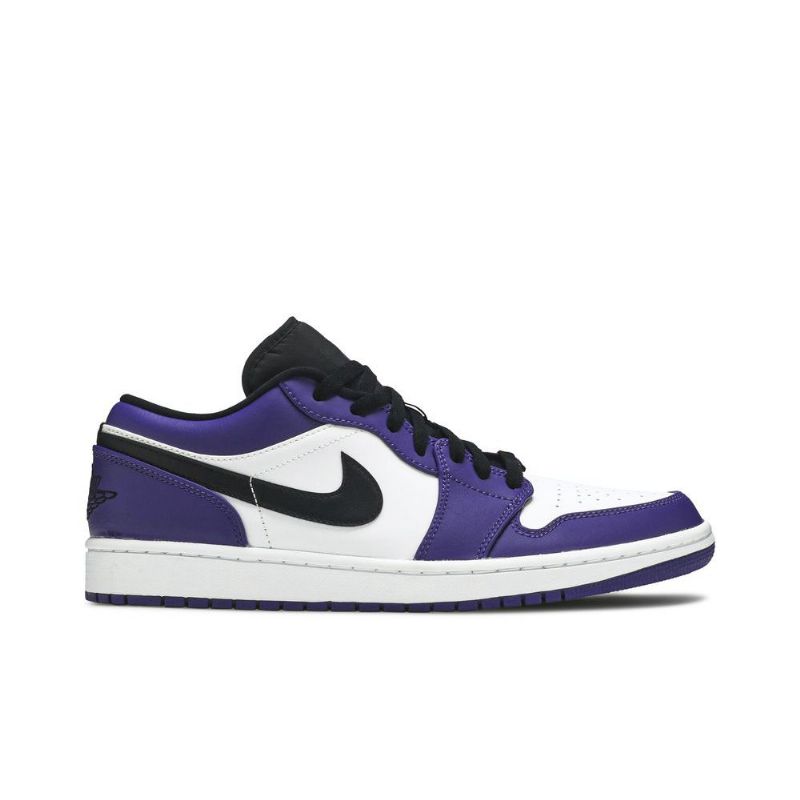 Air Jordan 1 Matala Valkoinen Purppura Musta Miesten Kengät