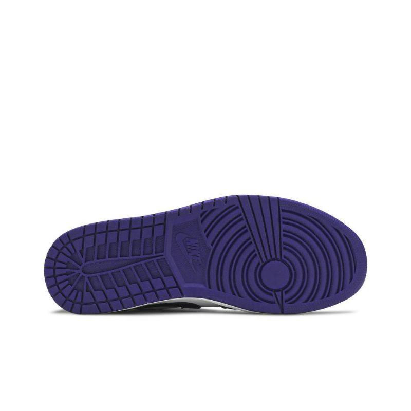 Air Jordan 1 Matala Valkoinen Purppura Musta Miesten Kengät