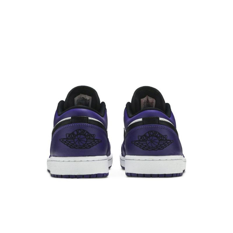 Air Jordan 1 Matala Valkoinen Purppura Musta Miesten Kengät
