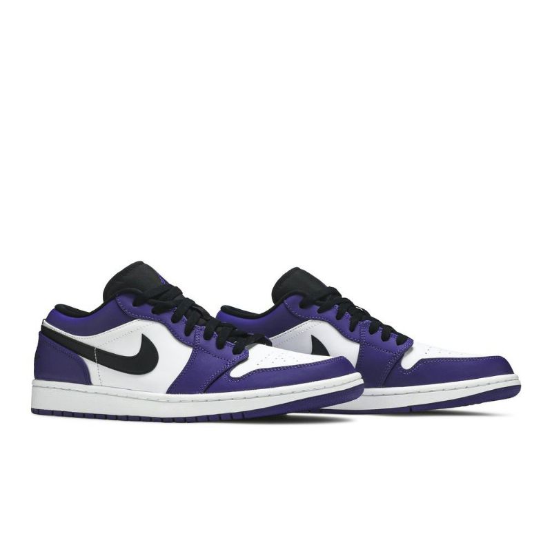 Air Jordan 1 Matala Valkoinen Purppura Musta Miesten Kengät