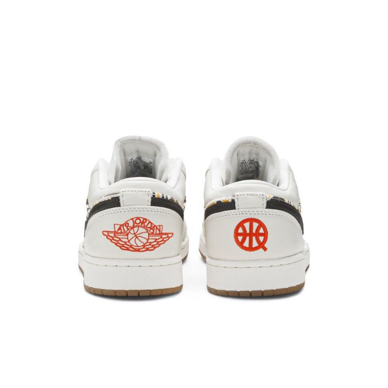 Air Jordan 1 Matala Valkoinen Ruskea Musta Miesten Kengät