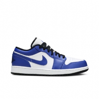 Air Jordan 1 Matala Valkoinen Sininen Musta Miesten Kengät
