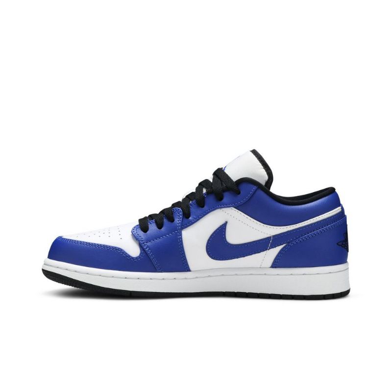 Air Jordan 1 Matala Valkoinen Sininen Musta Miesten Kengät