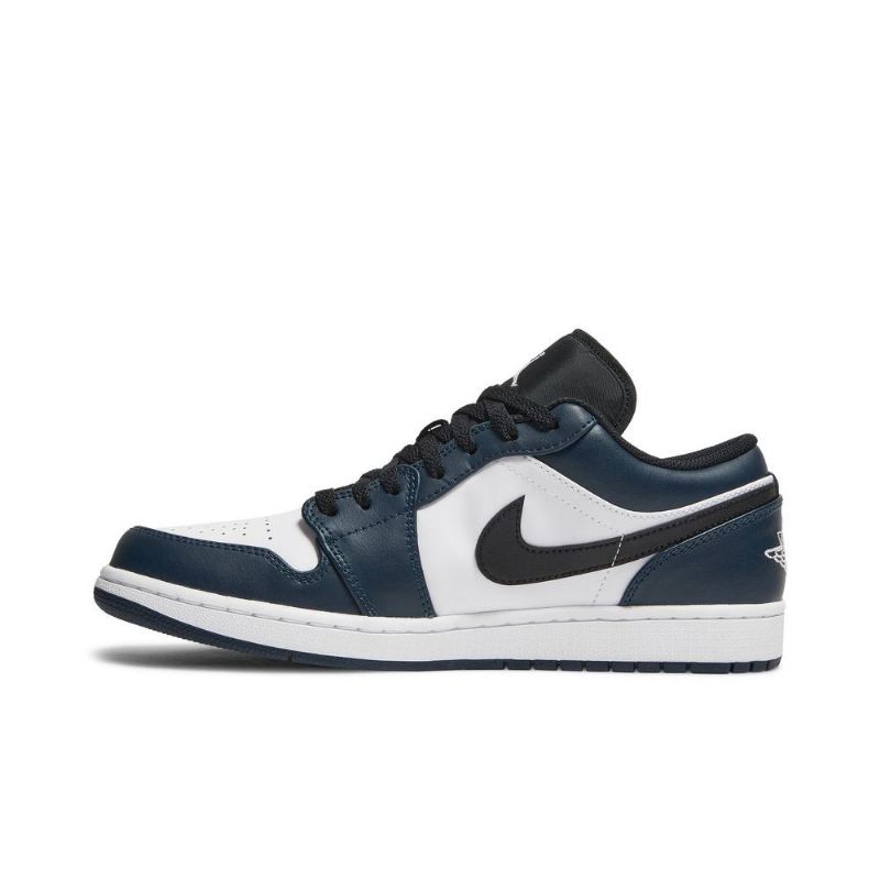 Air Jordan 1 Matala Valkoinen Sininen Musta Miesten Kengät