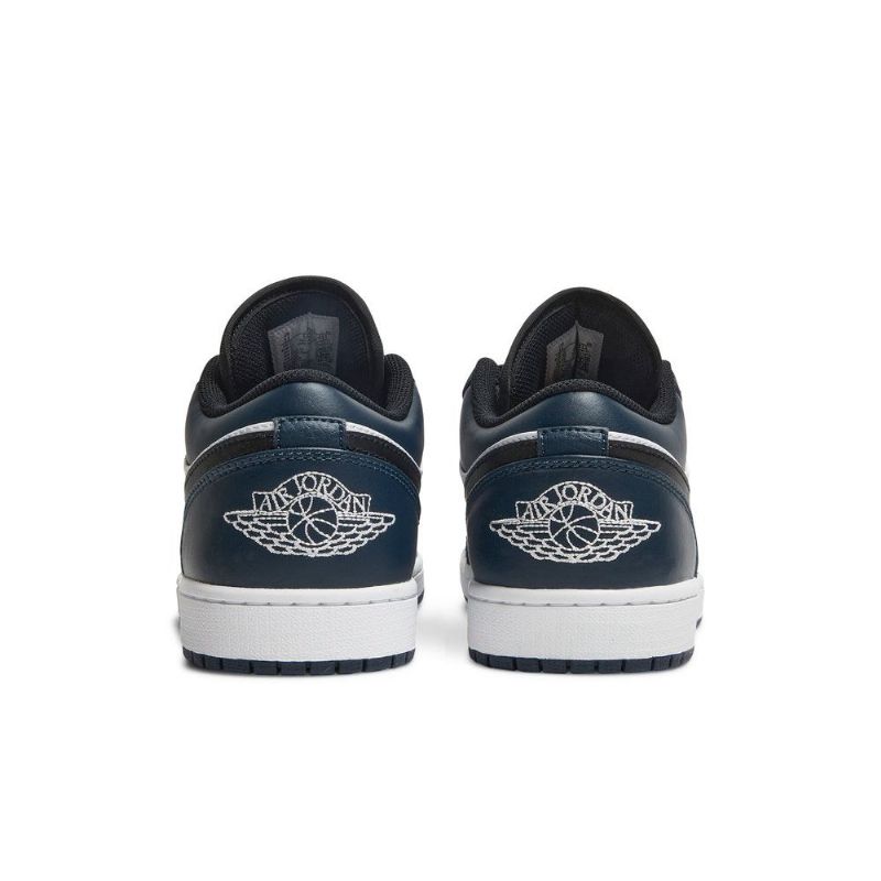Air Jordan 1 Matala Valkoinen Sininen Musta Miesten Kengät