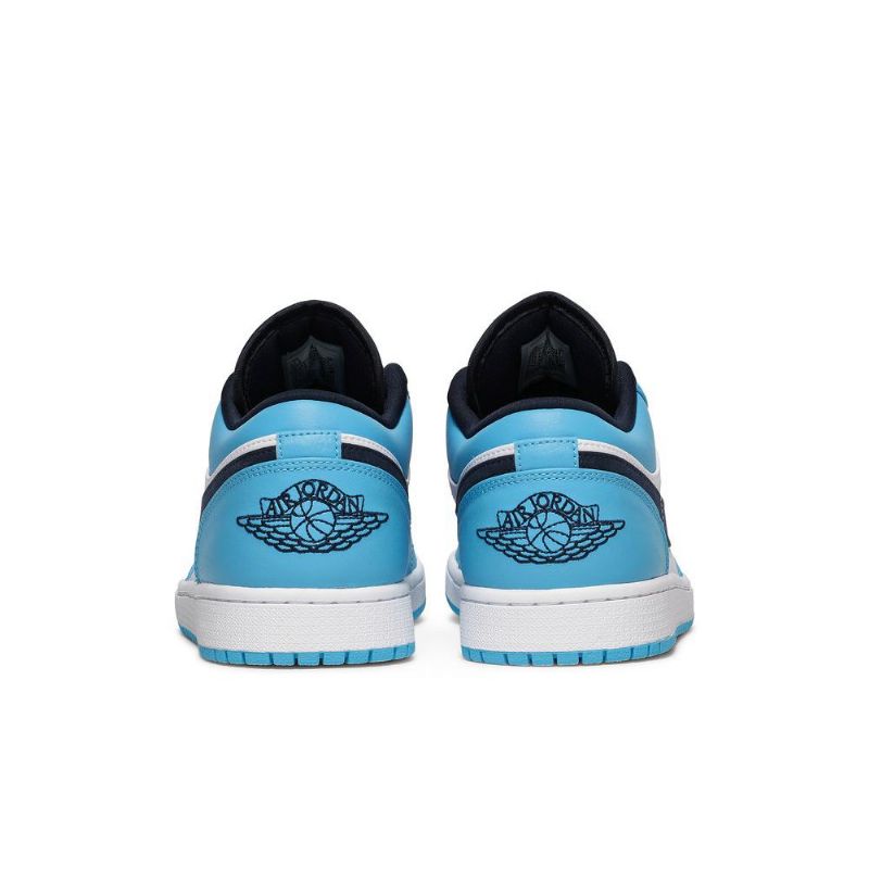 Air Jordan 1 Matala Valkoinen Sininen Musta Miesten Kengät