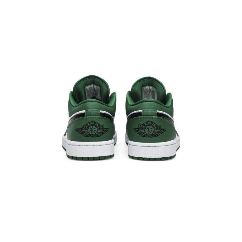 Air Jordan 1 Matala Vihreä Valkoinen Musta Miesten Kengät