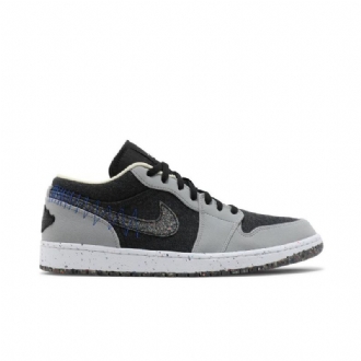 Air Jordan 1 Matalanharmaa Musta Sininen Miesten Kengät