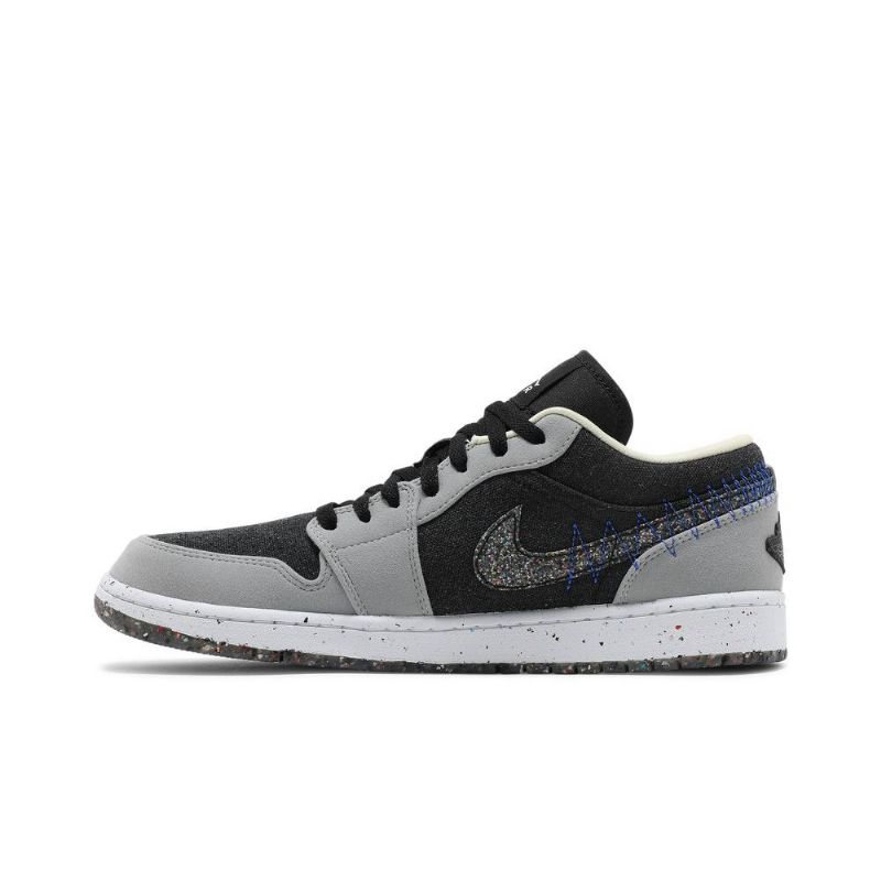 Air Jordan 1 Matalanharmaa Musta Sininen Miesten Kengät