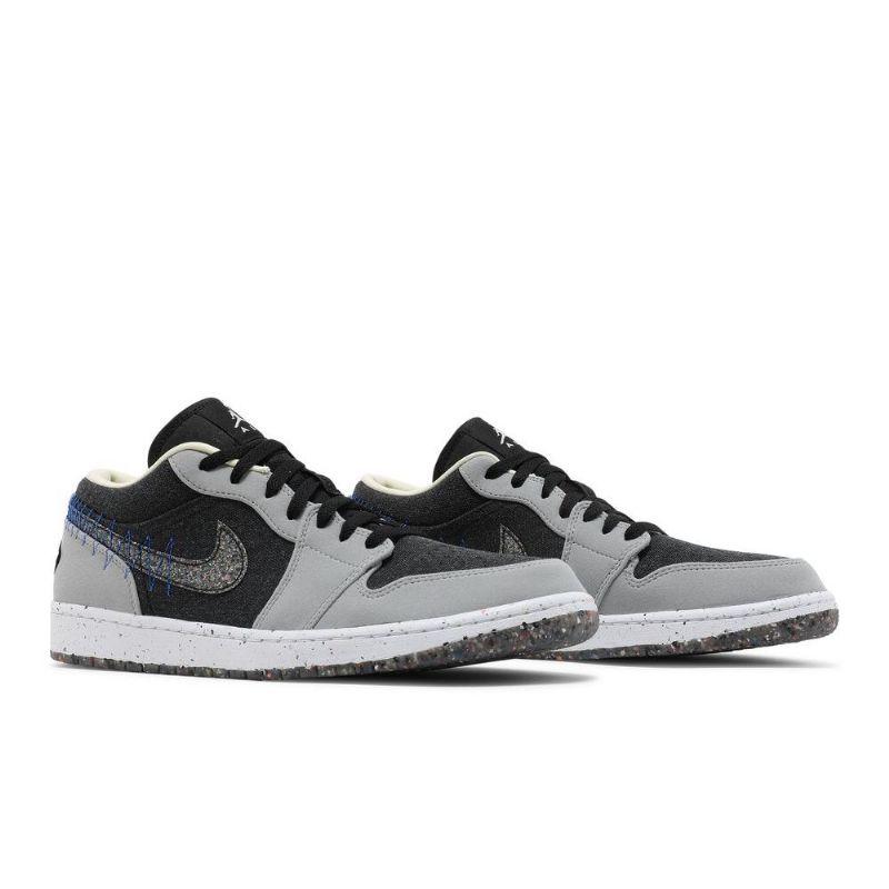 Air Jordan 1 Matalanharmaa Musta Sininen Miesten Kengät