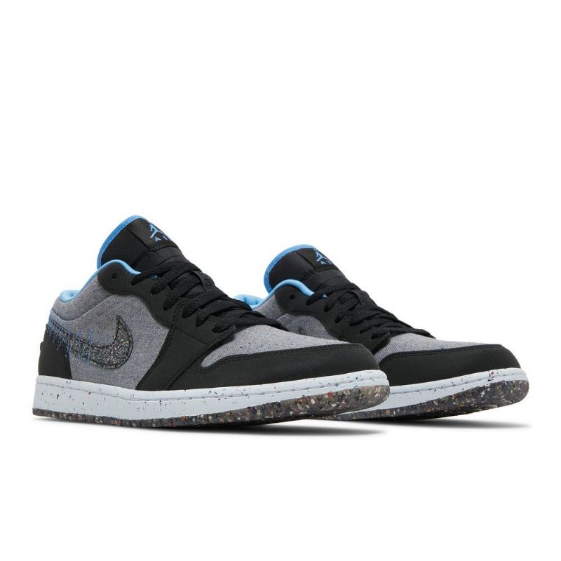 Air Jordan 1 Matalanharmaa Musta Sininen Miesten Kengät