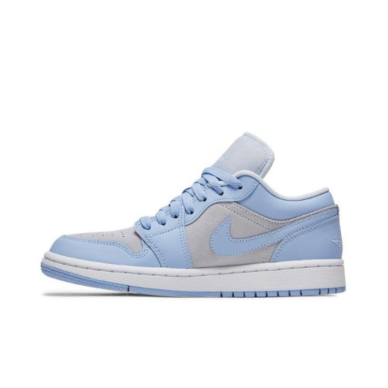 Air Jordan 1 Matalanharmaat Hopeansiniset Naisten Kengät