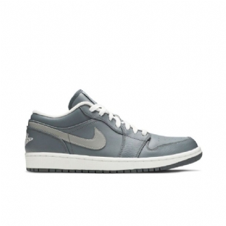 Air Jordan 1 Matalanharmaat Valkoiset Miesten Kengät