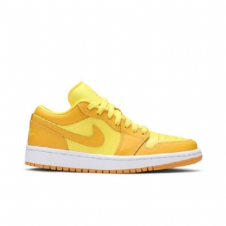 Air Jordan 1 Matalat Keltaiset Valkoiset Naisten Kengät