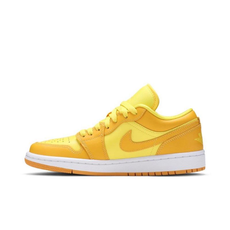 Air Jordan 1 Matalat Keltaiset Valkoiset Naisten Kengät