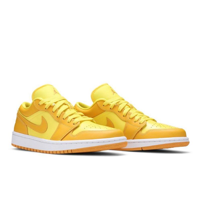 Air Jordan 1 Matalat Keltaiset Valkoiset Naisten Kengät