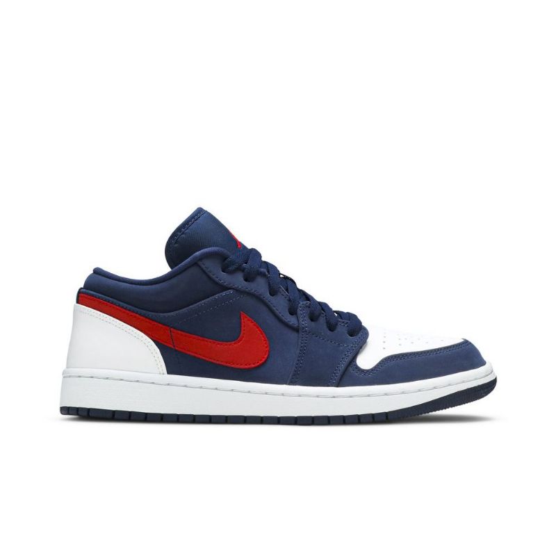Air Jordan 1 Matalat Laivastonvalkoiset Punaiset Miesten Kengät