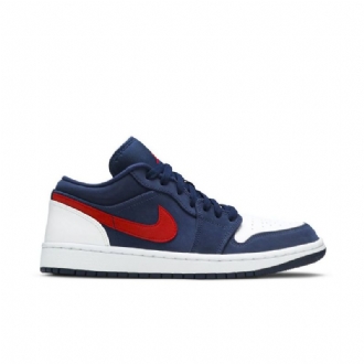 Air Jordan 1 Matalat Laivastonvalkoiset Punaiset Miesten Kengät