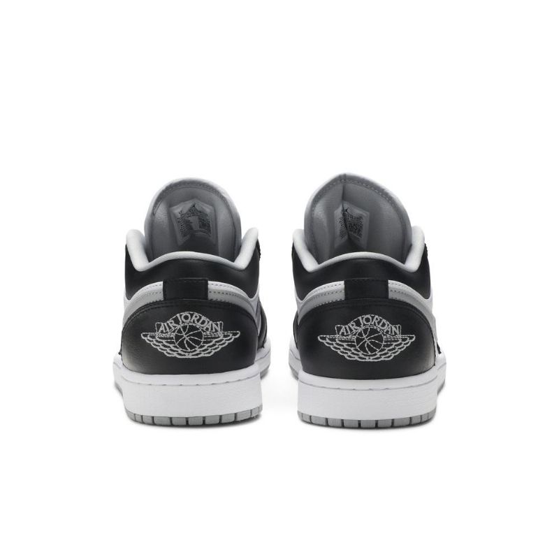 Air Jordan 1 Matalat Mustat Harmaat Valkoiset Miesten Kengät