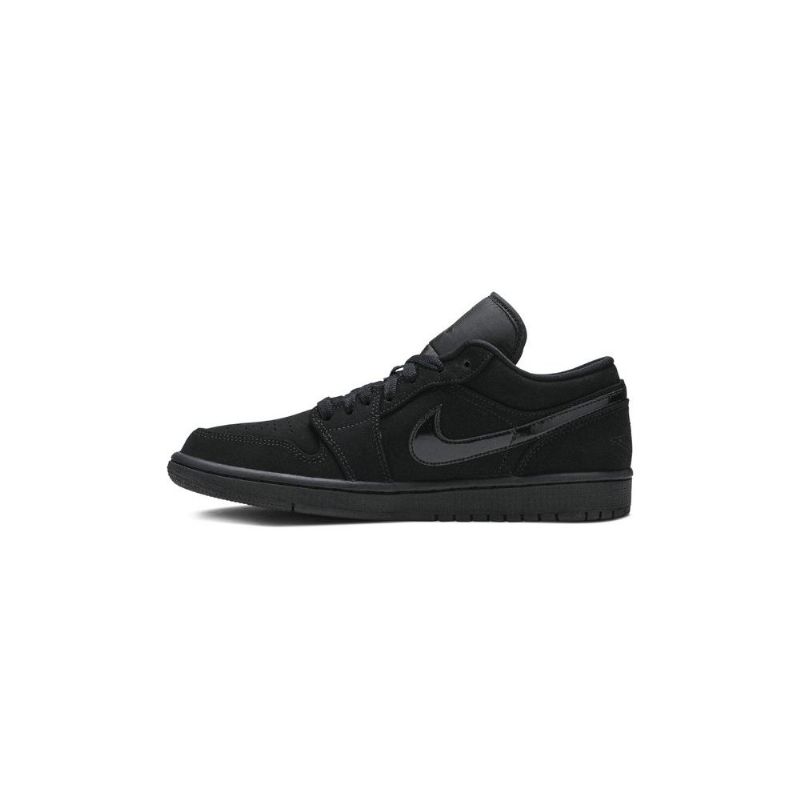Air Jordan 1 Matalat Mustat Kengät Miehet