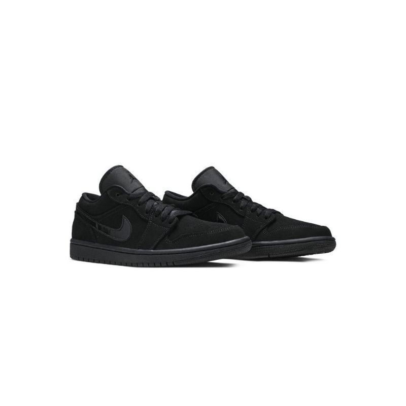 Air Jordan 1 Matalat Mustat Kengät Miehet