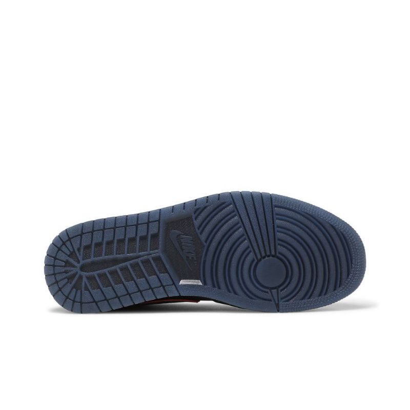 Air Jordan 1 Matalat Mustat Punaiset Miesten Kengät