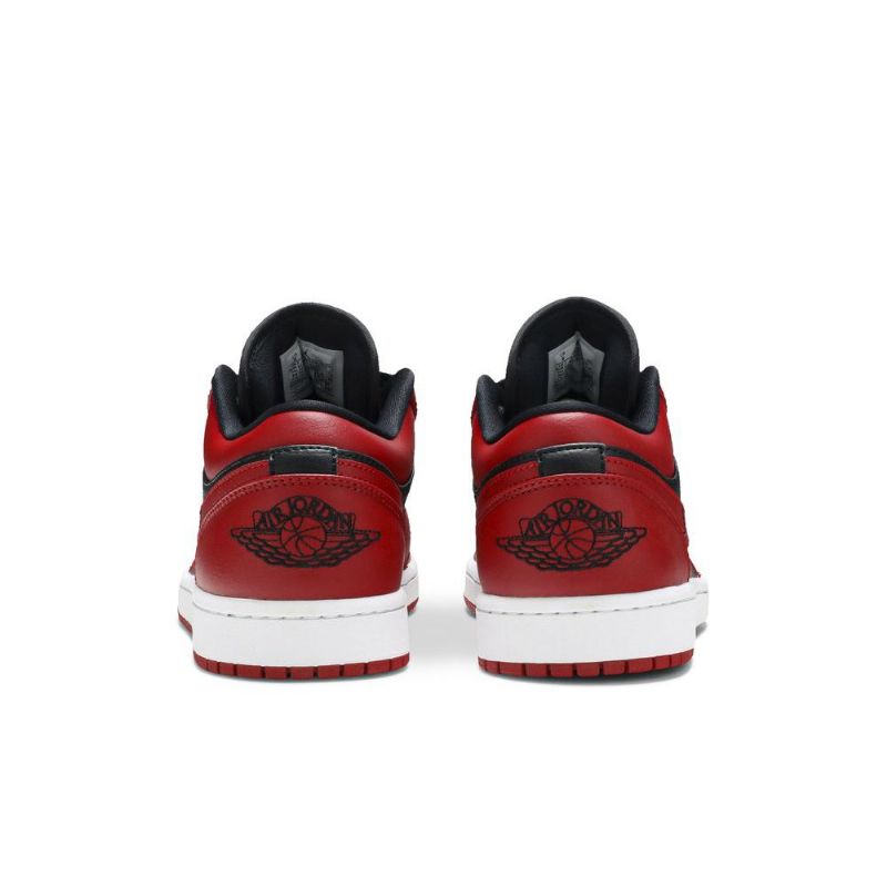 Air Jordan 1 Matalat Mustat Punaiset Miesten Kengät