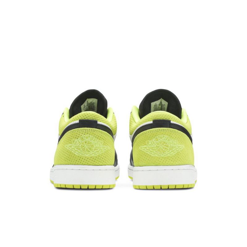 Air Jordan 1 Matalat Mustat Vihreät Valkoiset Miesten Kengät