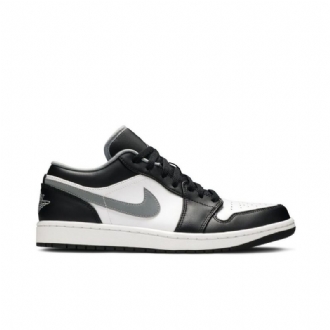 Air Jordan 1 Matalat Mustavalkoiset Harmaat Miesten Kengät